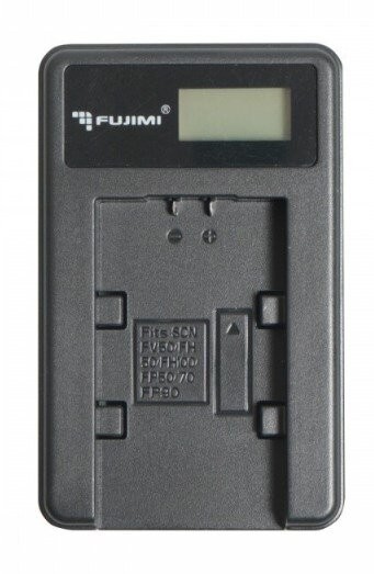 Зарядное устройство Fujimi FJ-UNC-BLF19 + Адаптер питания USB мощностью 5 Вт (USB, ЖК дисплей, система защиты)