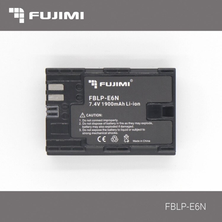 Аккумулятор Fujimi FBLP-E6N (1900 mAh) для цифровых фото и видеокамер
