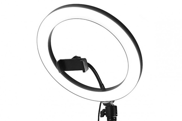 Кольцевая лампа (селфи-лампа) LED RING 26 см держателем для телефона